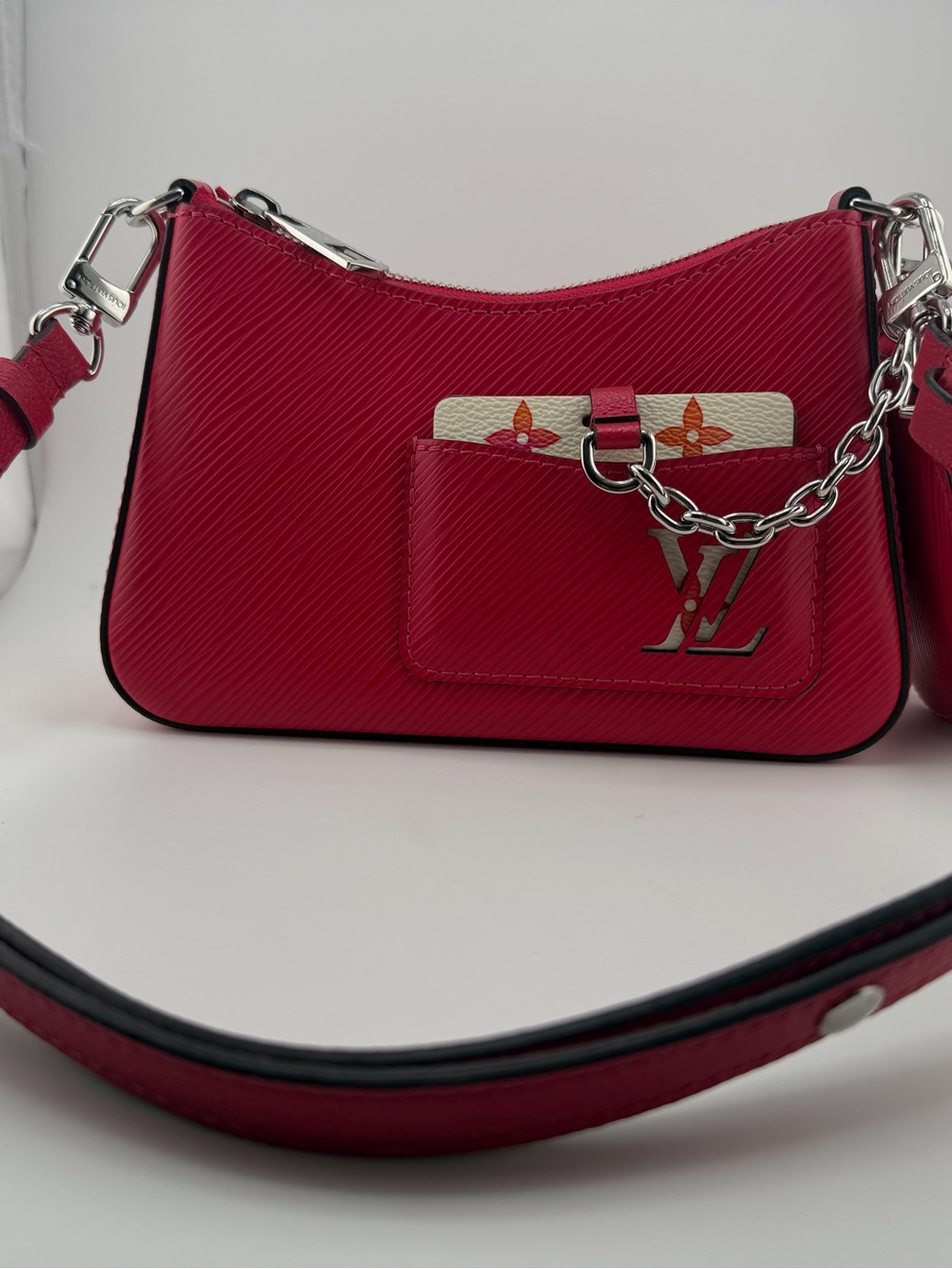 NEW Louis Vuitton Marellini Shoulder Bag Women's Miami Red Epi Leather Fashion - Picture 11 of 15